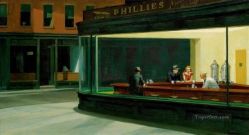 Edward Hopper Painting - Nighthawks 1942 Edward Hopper